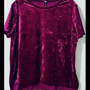 SOLD ✅ Design Lab Lord & Taylor velvet top